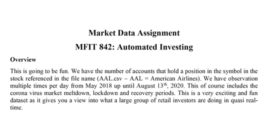 Evaluation Rubric for Robinhood Data Assignment